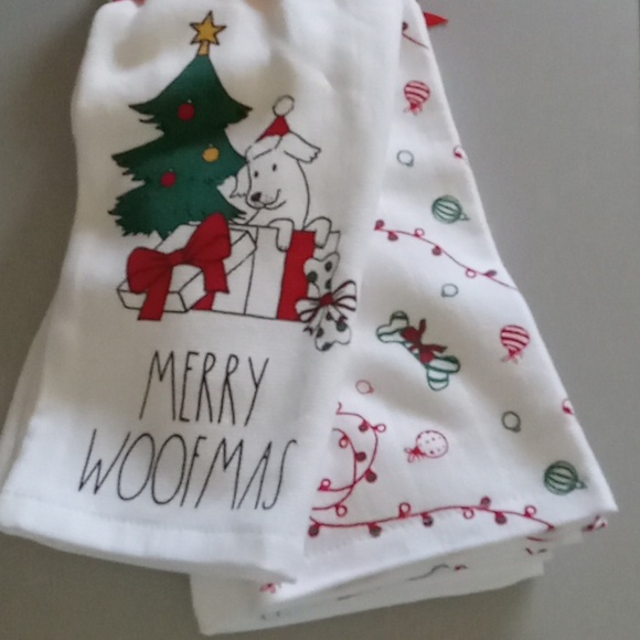 Rae Dunn Holiday Kitchen Towel Set Of 3 - Picture 3 of 5
